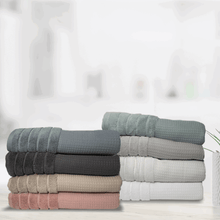 טען תמונה לצפייה בגלריה, מגבת גוף - דגם WAFFLE - מגוון צבעים וגדלים-מגבת גוף-Via Home-אפור בהיר-140×90-סופר הום