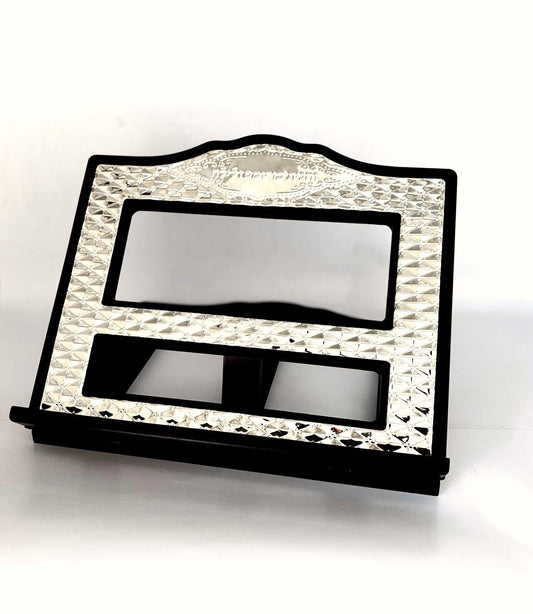 סטנדר עץ מוכסף-סטנדר שולחני-אבי מתנות-סופר הום