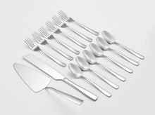 טען תמונה לצפייה בגלריה, סט קפה ועוגה ( 14 ) חלק OPAL נירוסטה אריזת מתנה-סט סכו"ם לעוגה-Soltam סולתם-סופר הום