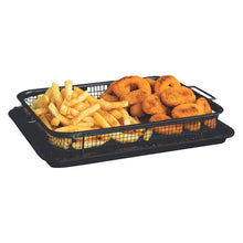 Load image into Gallery viewer, תבנית צלייה אפייה והגשה עם סלסלת קרבון סטיל-קריספר-Soltam סולתם-סופר הום