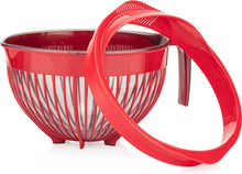 טען תמונה לצפייה בגלריה, קערת עירבוב ומסננת בכלי אחד-מסננת עם קערה-Home Design-אפור-סופר הום