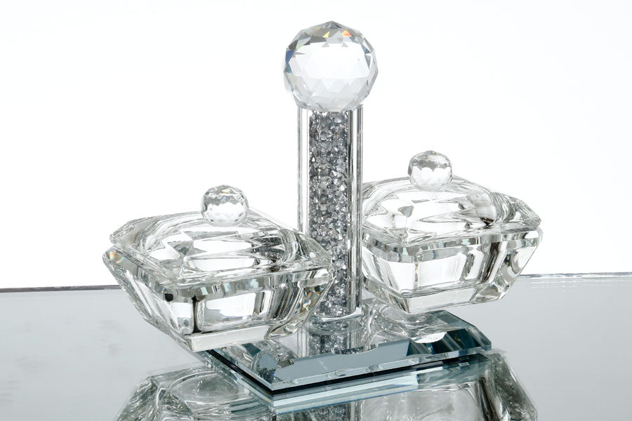 מלחייה כפולה לשבת קריסטל-מלחייה סגורה-GOLYAN-סופר הום