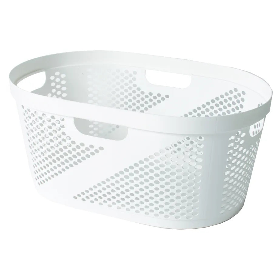 גיגית כביסה 40 ליטר - מגוון צבעים-סל כביסה פלסטיק-ליפסקי-לבן-סופר הום