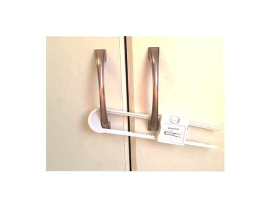 זוג מנעולי בטיחות לילדים לארונות ומגירות-נועל דלתות-Fortuna-סופר הום