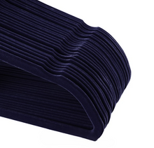 Load image into Gallery viewer, סט 4 קולבי קטיפה לילדים – כחול כהה-קולב-Cucina-סופר הום