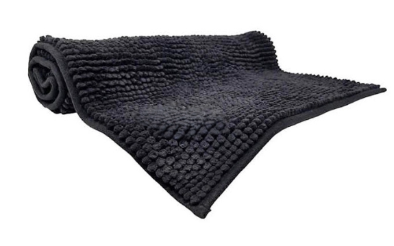שטיח אמבטיה שניל שחור 50*80-שטיחי אמבטיה בד-סקטור אפיקים-סופר הום