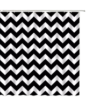 טען תמונה לצפייה בגלריה, וילון אמבטיה 240*180 דגם שחור לבן-וילון אמבטיה-SUPERHOME סופרהום-סופר הום