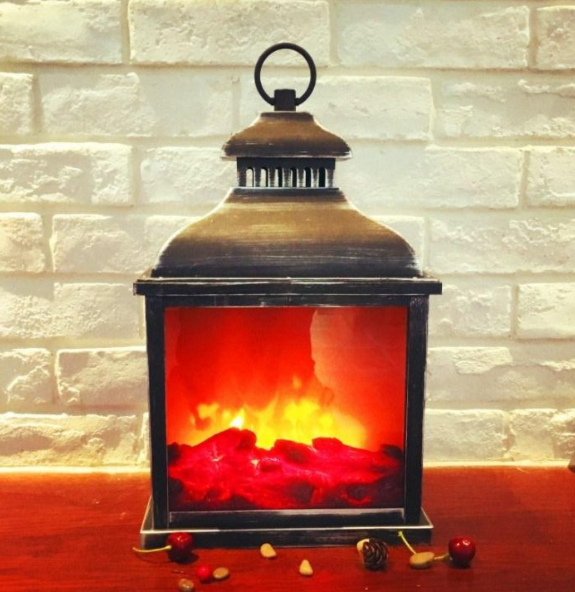 קמין עם תאורת לד-עששית-SUPERHOME סופרהום-גדול-סופר הום