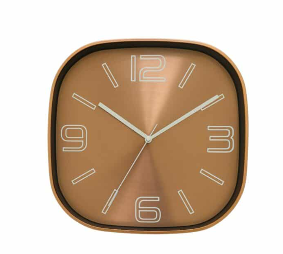 שעון קיר דקורטיבי מתכת 29 ס"מ - קופרה רויאל-שעון קיר-SUPERHOME סופרהום-סופר הום