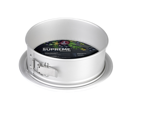 תבנית קפיץ SUPREME ANODIZED עם בסיס מחוזק – מגוון גדלים-תבנית קפיץ-Food Appeal-26X8 ס"מ-סופר הום