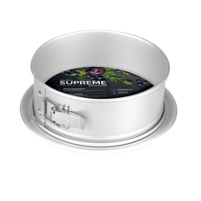 תבנית קפיץ SUPREME ANODIZED עם בסיס מחוזק – מגוון גדלים-תבנית קפיץ-Food Appeal-26X8 ס"מ-סופר הום