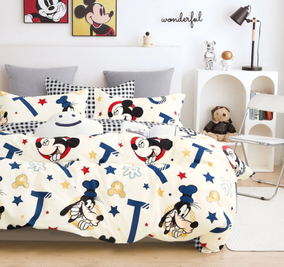 סט מצעים יחיד - דגם מיקי וחברים-סט יחיד-ARTEX HOME-סופר הום