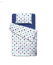 טען תמונה לצפייה בגלריה, סט מצעים מיטה וחצי - דגם כוכבים-סט מיטה וחצי-SUPERHOME סופרהום-סופר הום