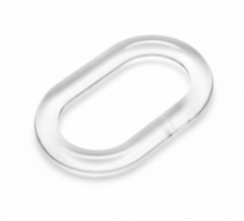 טען תמונה לצפייה בגלריה, טבעות וילון אובלי שקוף 12 י״ח-טבעות לוילון אמבטיה-Herman-סופר הום