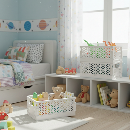 סלסלה מתקפלת Ella-סלסלה-Cucina-23.5*35*14 ס"מ-לבן-סופר הום