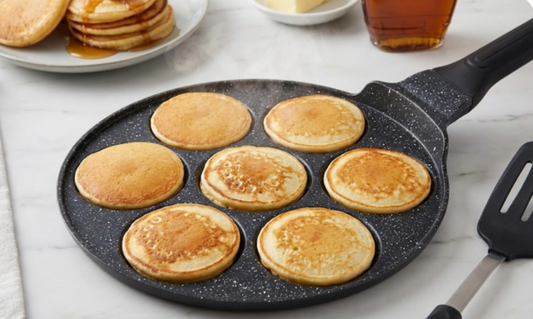 מחבת פנקייק 7 שקעים עמוקים-מחבת קרפ ופנקייק-Rose & Stein-סופר הום