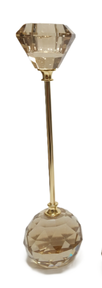 פמוט דקורטיבי – גימור זהב-פמוטי קריסטל-SUPERHOME סופרהום-סופר הום