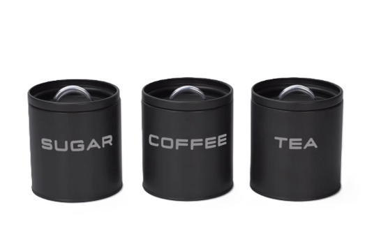 סט תה קפה סוכר שמנת/שחור LEE-סט תה קפה סוכר-Cucina-שחור-סופר הום