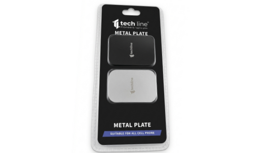 אריזת זוג פיסות מתכת להדבקה על הטלפון - METAL PLATE-אביזרים לנייד-TECHLINE-סופר הום