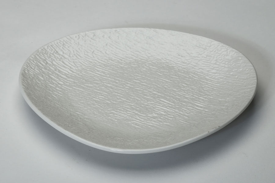 צלחות פורצלן NEW BON CHINA SIMPLE WHITE - מגוון גדלים-צלחת ראשונה-GOLYAN-14X12.5X3.2 ס''מ-סופר הום