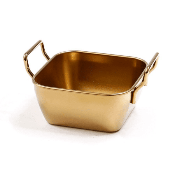 קערת הגשה מרובעת בגימור זהב-קערות מתכת-GOLYAN-סופר הום