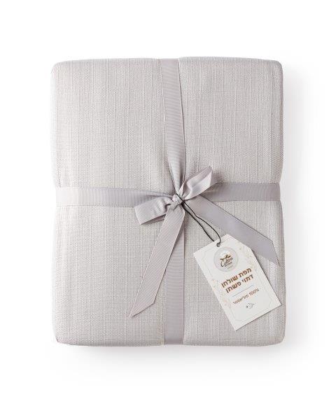 מפת שולחן דמוי פשתן אפור - מגוון גדלים-מפת שולחן-Cotton Avenue-3 מטר-סופר הום