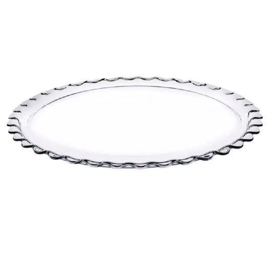 מגש זכוכית 26.4 ס"מ-הגשה זכוכית-SUPERHOME סופרהום-סופר הום