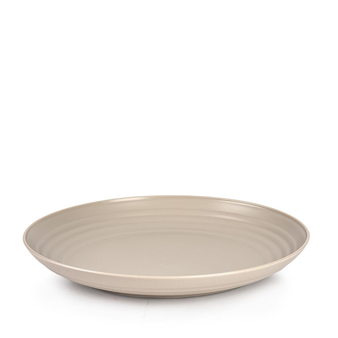 צלחת בקוטר 25 ס"מ-צלחת פלסטיק-Plasticforte-חום-סופר הום