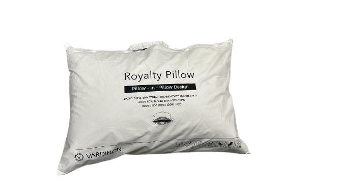 כרית שינה נוצות ופלומה Royal pillow-כרית נוצות-Vardinon ורדינון-סופר הום