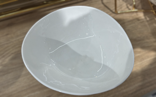 קערת NEW BON CHINA SIMPLE WHITE-הגשה פורצלן-GOLYAN-סופר הום