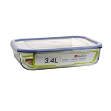 טען תמונה לצפייה בגלריה, קופסת אחסון זכוכית 3.4 ליטר-תבניות זכוכית-Naaman נעמן-סופר הום