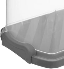 טען תמונה לצפייה בגלריה, קופסת אכסון מלבנית לעוגה עם ידיות נשיאה-פעמון לאינגליש קייק-MAMA-סופר הום