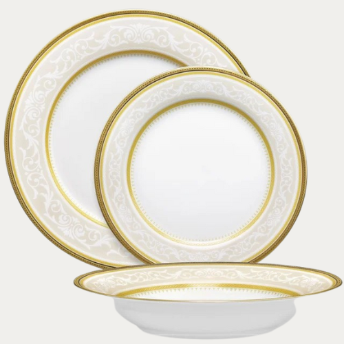 מערכת אוכל פורצלן 18 חלקים - דגם פסטורל-סט צלחות פורצלן-SUPERHOME סופרהום-סופר הום