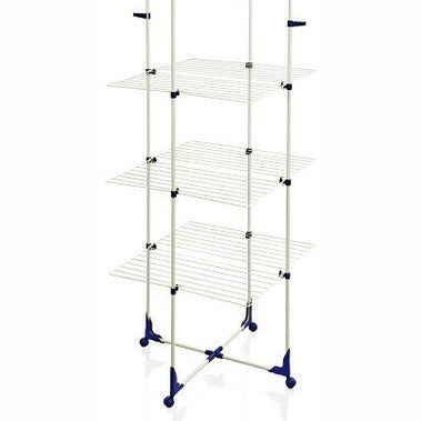 מתקן ייבוש כביסה מגדל Classic Tower 340 / 450-מתקן ייבוש כביסה עומד-Leifheit-גדול-סופר הום