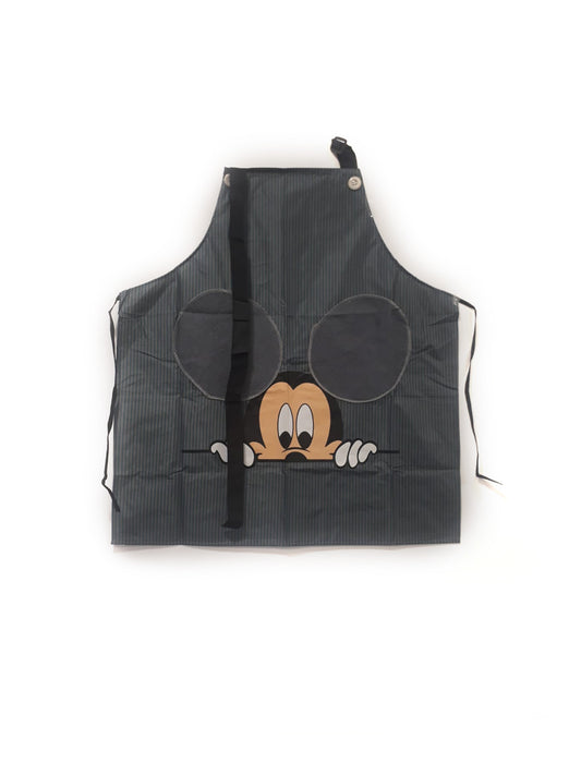 סינר מיקי מאוס איכותי-סינר מטבח-SUPERHOME סופרהום-אפור בהיר-סופר הום