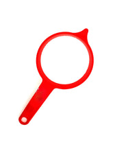 טען תמונה לצפייה בגלריה, מסננת רשת ניילון במבחר גדלים וצבעים-מסננת עם ידית-עולם הבית-אדום-8 ס"מ-סופר הום