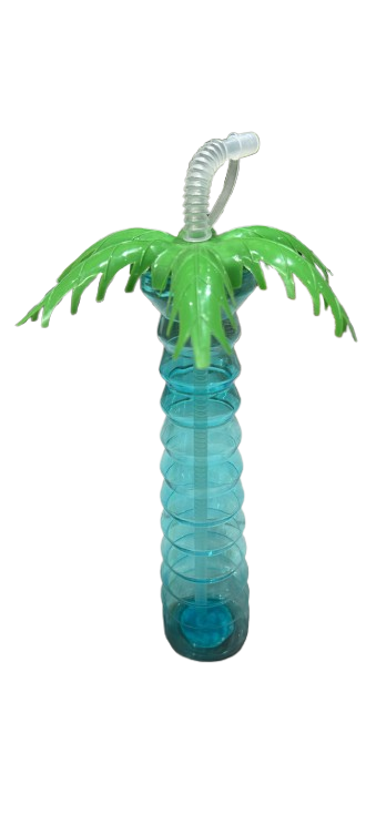 כוס קש 500 מ"ל דגם דקל - מגוון צבעים-כוסות פלסטיק ואקריל-SUPERHOME סופרהום-תכלת-סופר הום