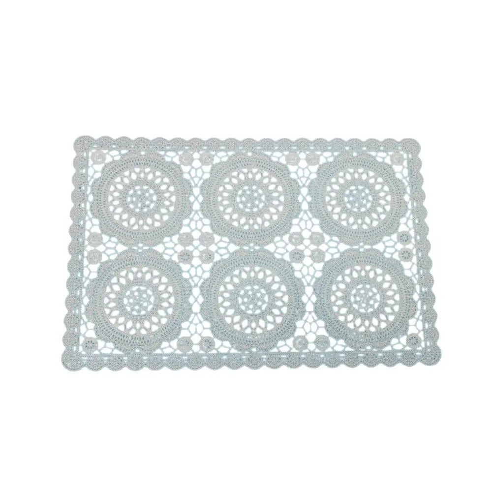 פלייסמנט תחרה מרובע שחור/לבן/קרם-פלייסמנט-SUPERHOME סופרהום-שחור-סופר הום