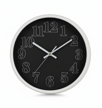 טען תמונה לצפייה בגלריה, שעון קיר 23 ס״מ-שעון קיר-ס.ז. מחנה יהודה-שחור-סופר הום