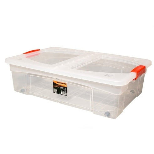 ארגז אחסון נע 30 /80 ליטר - "דניאל"-ארגז אחסון-Starplast-75×55.5×18 ס"מ - 80 ליטר-סופר הום