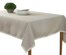 Load image into Gallery viewer, מפת שולחן יוקרתית - במגוון צבעים-מפת שולחן-Via Home-אפור-150/400 ס"מ-סופר הום