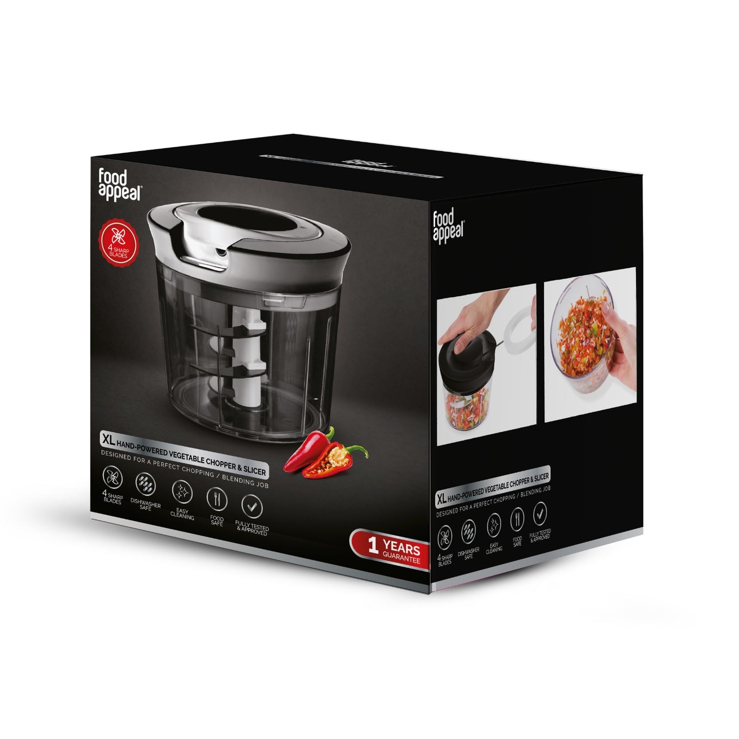 קוצץ ירקות יעיל ונוח מבית פוד אפיל-סלייסר-Food Appeal-סופר הום