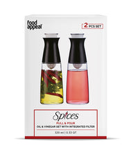 Load image into Gallery viewer, סט בקבוקי שמן/חומץ מזכוכית-בקבוק שמן-Food Appeal-סופר הום