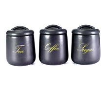 Load image into Gallery viewer, סט תה קפה סוכר GRANITE שחור-סט תה קפה סוכר-Food Appeal-סופר הום