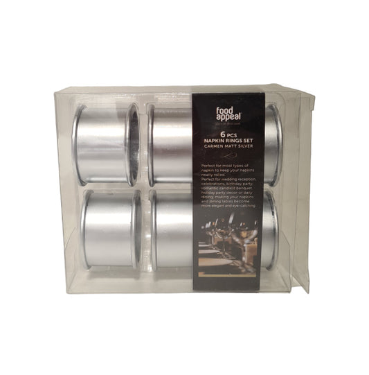 סט 6 חבקי מפיות CARMEN-חבקים למפיות-Food Appeal-סופר הום