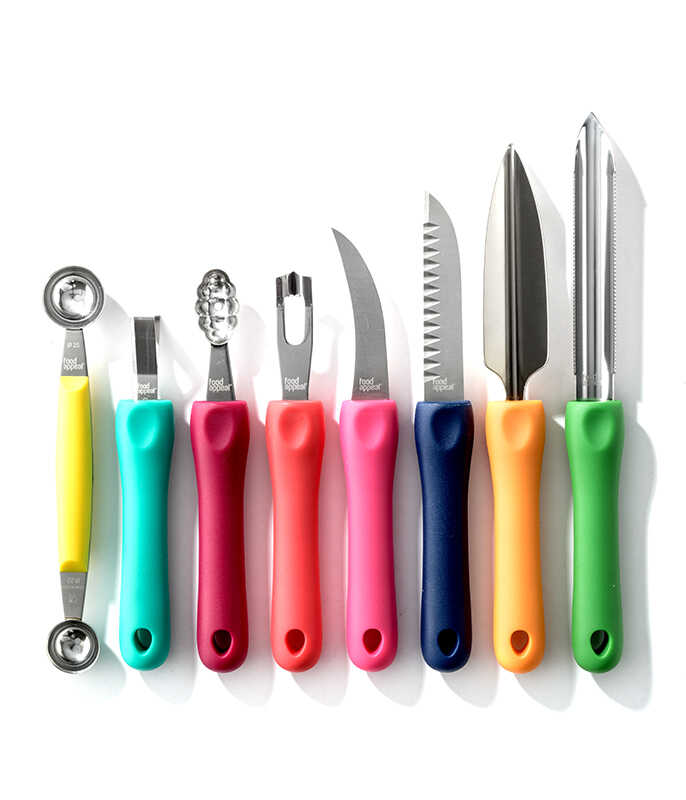 ערכת כלים רב תכליתיים לפיסול וחיתוך פירות - סט 8 חלקים SHINE&SHARP-סכיני עיצוב פירות וירקות-Food Appeal-סופר הום