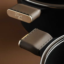 Load image into Gallery viewer, סט סירים 4 חלקים - CHRAM ידיות "אפקט העור" חום כהה-סט סירים-Food Appeal-סופר הום