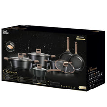 Load image into Gallery viewer, סט סירים 10 חלקים - CHRAM ידיות "אפקט העור" חום כהה-סט סירים-Food Appeal-סופר הום