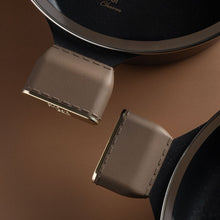 Load image into Gallery viewer, סט סירים 10 חלקים - CHRAM ידיות "אפקט העור" חום כהה-סט סירים-Food Appeal-סופר הום