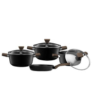 Load image into Gallery viewer, סט סירים 7 חלקים- +MISTY PINE CASUAL ידיות בגימור עץ טבעי או כהה-סט סירים-Food Appeal-עץ כהה-סופר הום